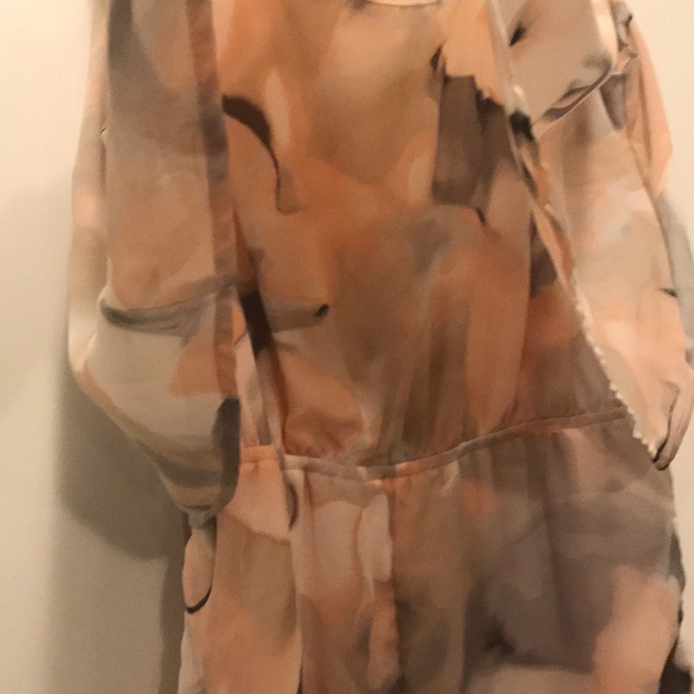 Split Back Draped Romper - image 2